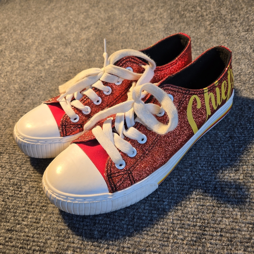 NFL Kansas City Chiefs Women's Shoes- Size 7, Officially Licensed